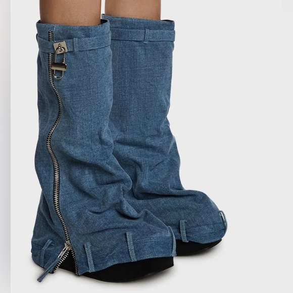 MY OWN WAY DENIM BOOTS - Picture 10 of 10